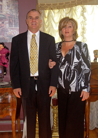 Fred and Margaret Havemeyer celebrate their 25th wedding anniversary in April 2007.